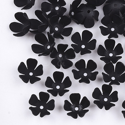 Spray Painted Eco-Friendly Iron Bead Caps IFIN-T009-08A-1
