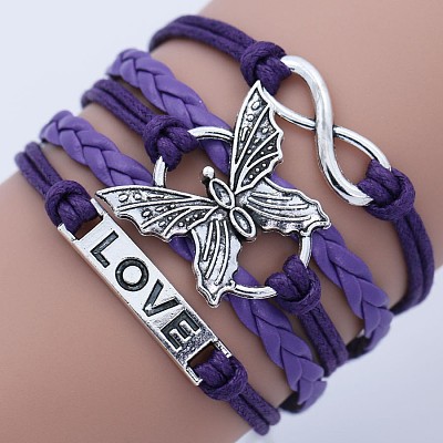 Imitation Leather Multi-strand Bracelets WG22DAF-04-1