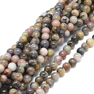 Natural Rhodonite Beads Strands G-G828-02-10mm-1