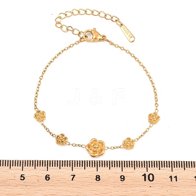 304 Stainless Steel Link Bracelets BJEW-P392-01G-1