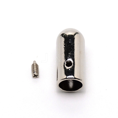 Zinc Alloy Cord Ends PALLOY-WH0092-19P-1