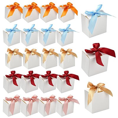 30Pcs 5 Colors Cardboard Candy Gift Boxes CON-FS0001-27-1