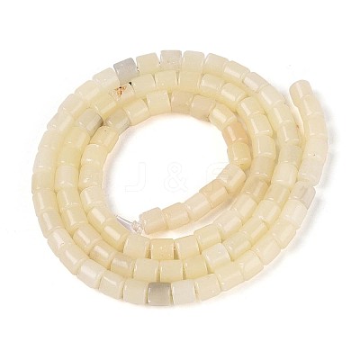 Natural White African Opal Beads Strands G-T141-85B-01-1