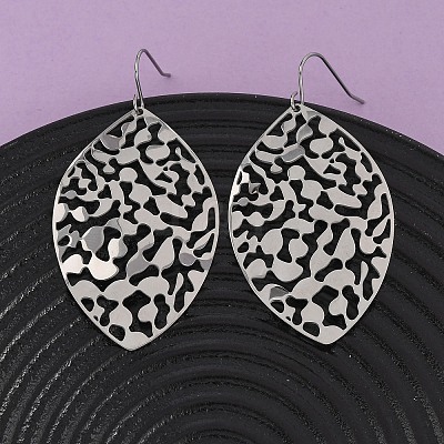 304 Stainless Steel Dangle Earrings EJEW-F393-22P-1