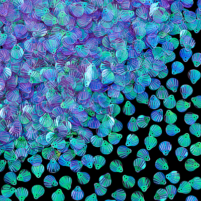 2000Pcs UV Plating Resin Charms RESI-NB0002-17D-1