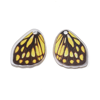 Printed Translucent Acrylic Pendants OACR-N133-026-1