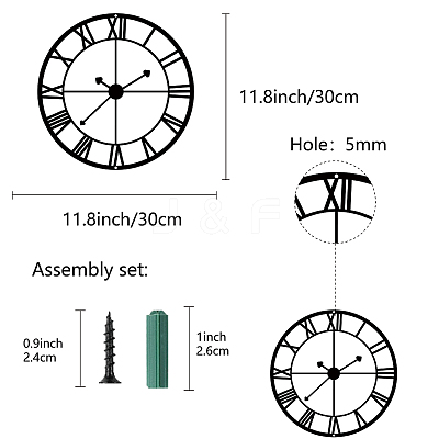 Iron Wall Signs AJEW-WH0286-046-1