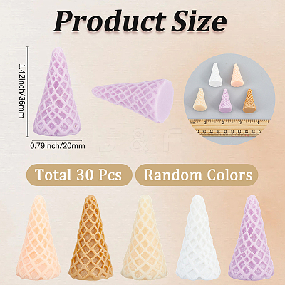 30Pcs Resin Decoden Cabochons CRES-SC0003-32A-1