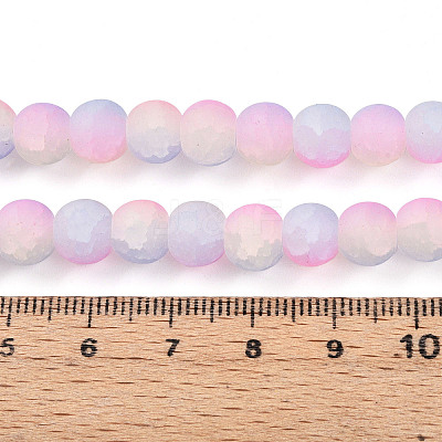 Crackle Glass Beads X1-GLAA-N009-8mm-04-1