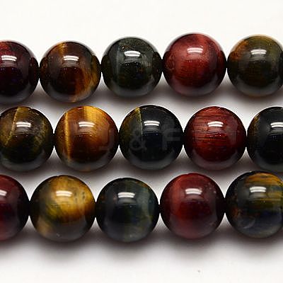 Natural Tiger Eye Beads Strands X-G-G448-12mm-21AB-1