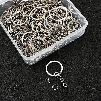 300Pcs 3 Style DIY 25mm Keychain Clasps Set DIY-YW0002-05P-1