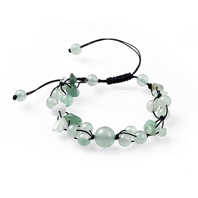 Adjustable Nylon Cord Braided Bead Bracelets BJEW-JB04602-1