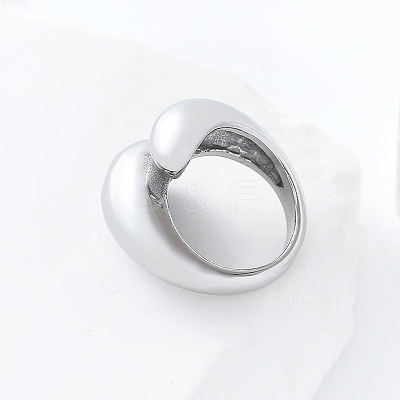 304 Stainless Steel Cuff Open Rings for Women AP0200-4-1