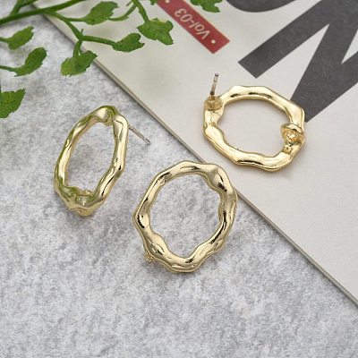 Alloy Stud Earring Findings PALLOY-S121-70-1