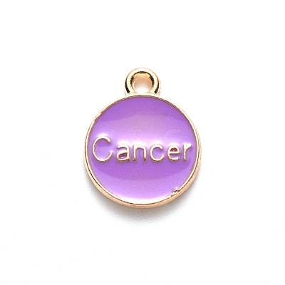 Alloy Enamel Pendants X-ENAM-S124-01B-01D-1