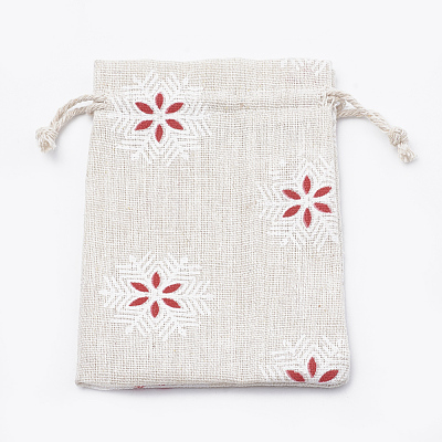 Polycotton(Polyester Cotton) Packing Pouches Drawstring Bags ABAG-T006-A18-1