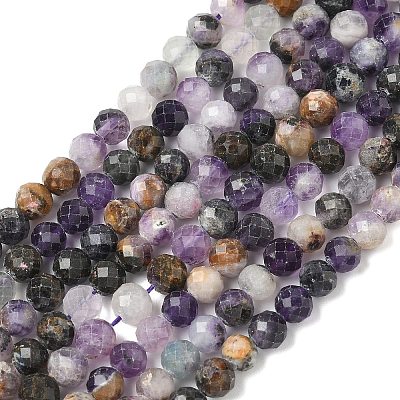 Natural Fluorite Beads Strands G-RM2025-A36-6mm-1