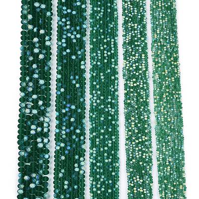Transparent Glass Beads Strands EGLA-A044-T6mm-MB18-1