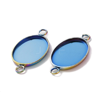 Ion Plating(IP) 304 Stainless Steel Cabochon Connector Settings STAS-H394-01M-1