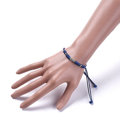 Braided Bead Bracelets BJEW-JB04916-1