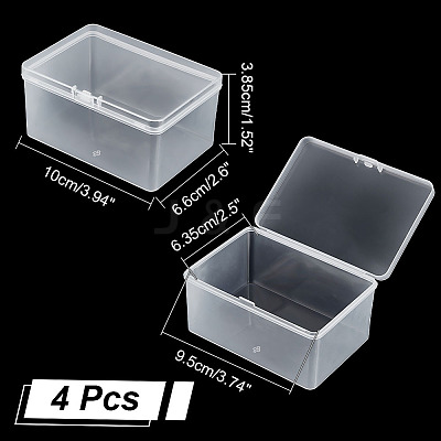 Plastic Bead Containers with Hinged Lid CON-WH0089-74-1