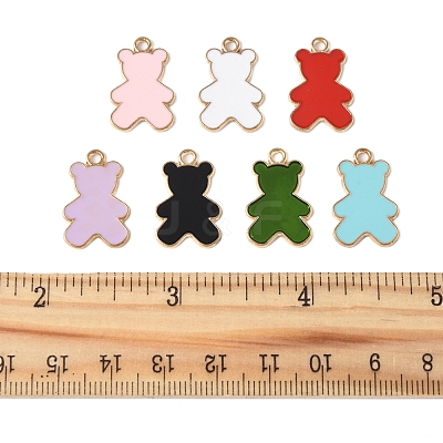 36Pcs Alloy Enamel Pendants ENAM-FS0002-88G-1