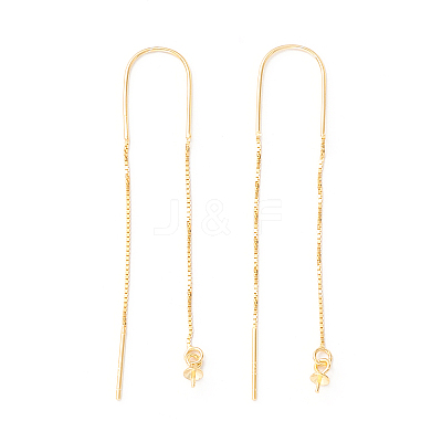 925 Sterling Silver Ear Thread with Peg Bails STER-P047-12G-1