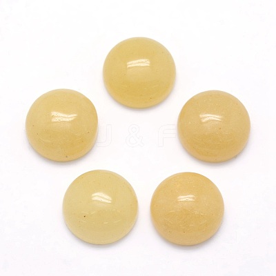 Natural Topaz Jade Cabochons X-G-P393-R35-12mm-1