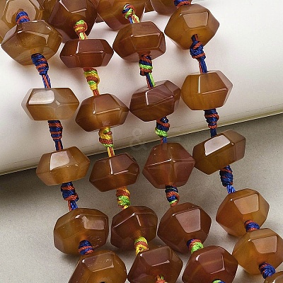 Natural Red Agate Beads Strands G-C258-03-1