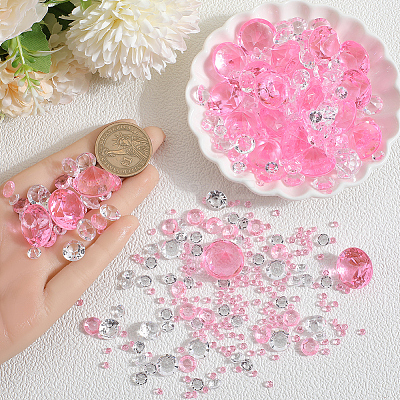 1100Pcs Acrylic Rhinestone Pointed Back Cabochons GACR-SP0001-05C-1