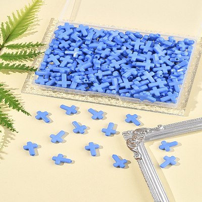 200Pcs Opaque Acrylic Beads SACR-FS0001-39G-1