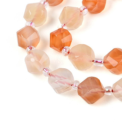 Natural Yellow Agate Beads Strands G-T144-24A-06-1