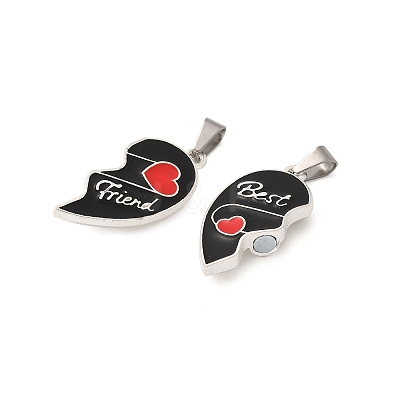 Alloy Enamel Split Pendants STAS-M114-03SP-01-1