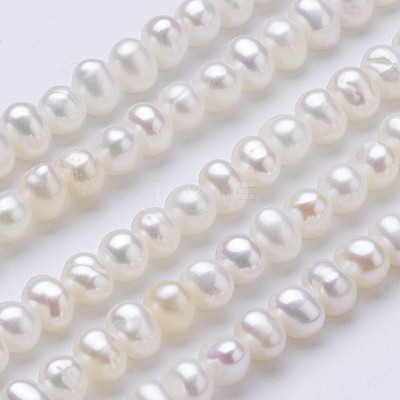 Natural Cultured Freshwater Pearl Beads Strands PEAR-F004-65-1