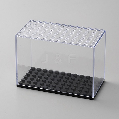 Transparent Plastic Minifigure Display Cases LS-ODIS-WH0070-08-1