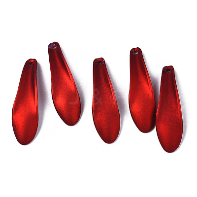 Rubberized Style Opaque Acrylic Pendants ACRP-T010-04-1
