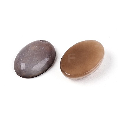 Natural Grey Agate(Dyed & Heated) Cabochons G-N361-05A-02-1
