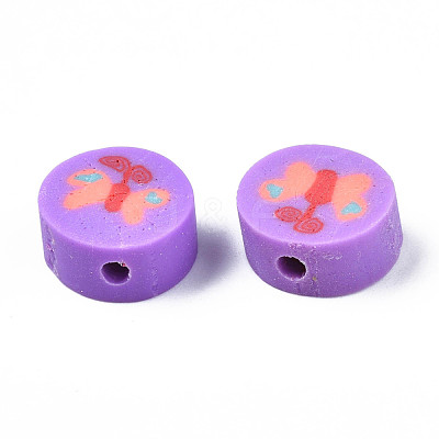Handmade Polymer Clay Beads X-CLAY-N006-48-1