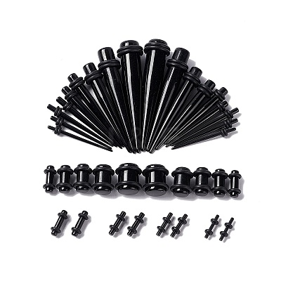 36Pcs 18 Style Ear Plugs Gauges Stretching Kit KY-C010-01E-1