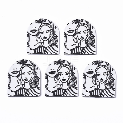 Cellulose Acetate(Resin) Pendants X-KY-S163-031-1