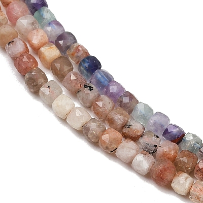 Natural Mixed Stone Beads Strands G-RM250101-L4-1