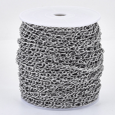 Tarnish Resistant 304 Stainless Steel Curb Chains CHS-S001-07A-P-1