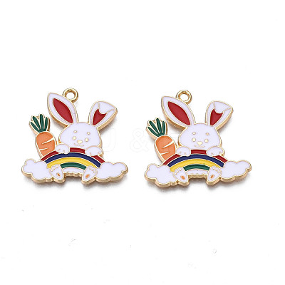 Alloy Enamel Pendants ENAM-N055-096B-1