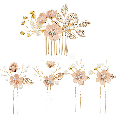 Plastic and Resin and Iron Hairpin Set OHAR-WH20020-04B-1