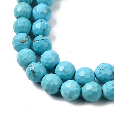 Natural Magnesite Beads Strands G-P598-E-6mm-05-1