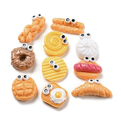 Opaque Resin Imitation Food Decoden Cabochons RESI-Q227-05-1