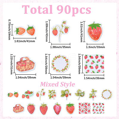 2Bags Paper Self Adhesive Decorative Stickers AJEW-SP0003-91-1