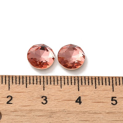 Glass Rhinestone Cabochons RGLA-P037-10B-D262-1