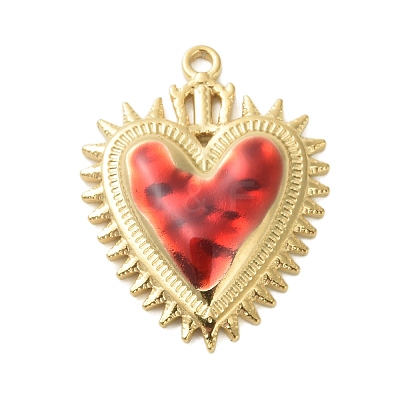 304 Stainless Steel Enamel Pendants STAS-K303-04G-06-1