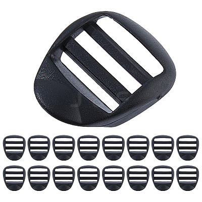 20Pcs POM Plastic Ladder Lock Slider Buckles FIND-DC0007-82-1
